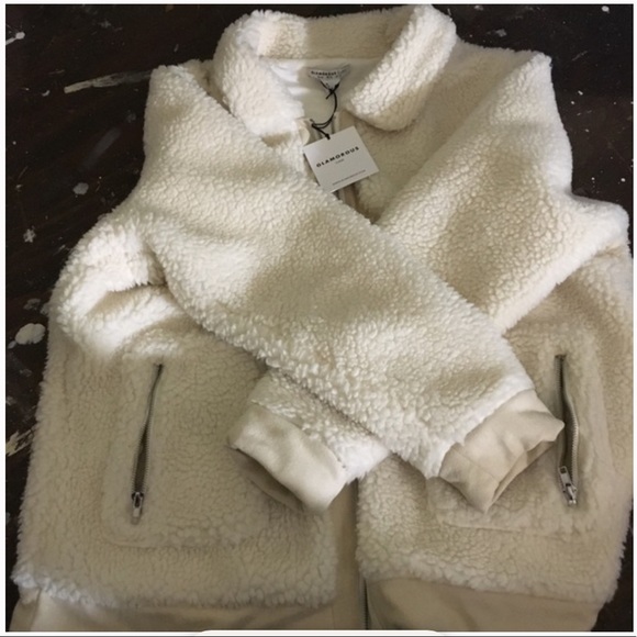 Glamorous Curve Jackets & Blazers - Glamorous Curve Sherpa Teddy Coat, Size 18